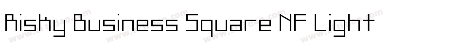 Risky Business Square NF Light字体转换